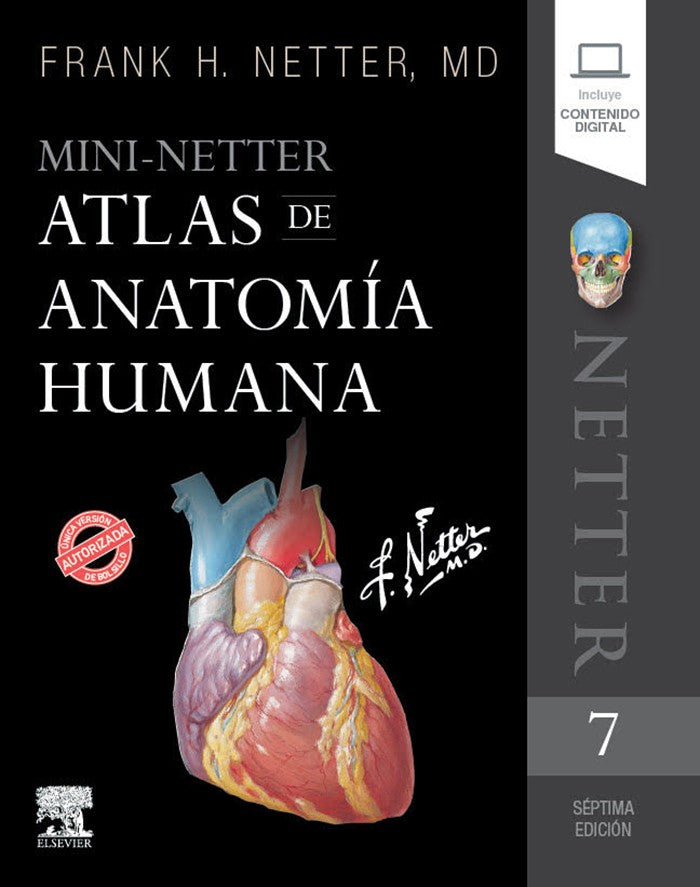 Libro  mini netter atlas de anatomía humana 7ma edición [Openbox]