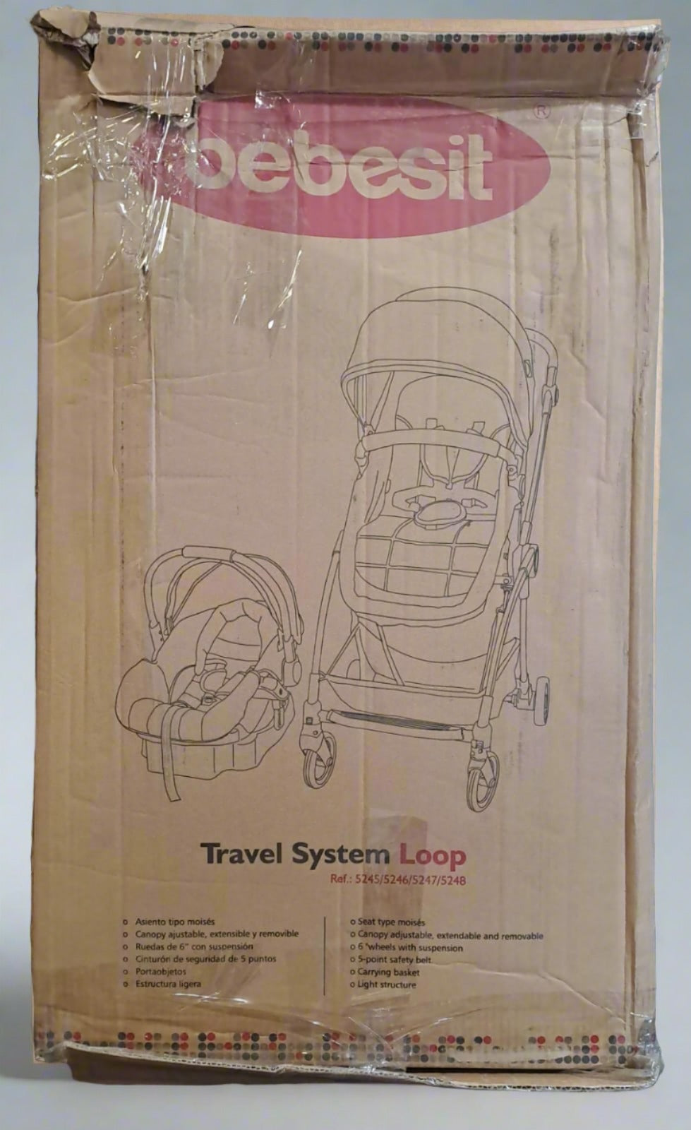 Coche Bebesit Travel System Loop Turquesa