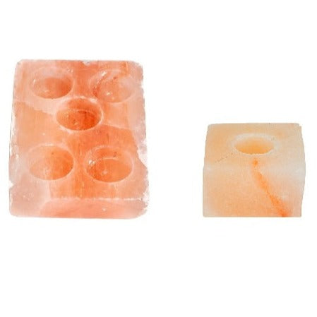 Pack 2 velas sal del himalaya rosada