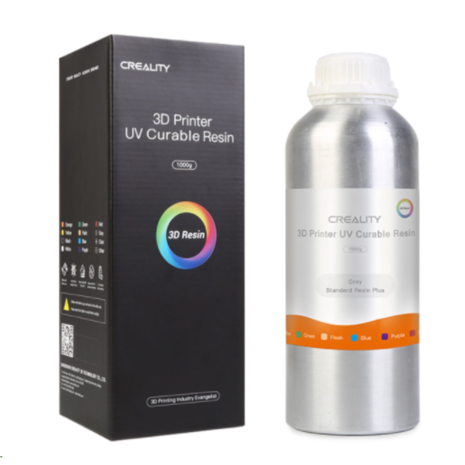 Pack de tinta para impresoras 3d creality printer uv curable resina blanco 1000g