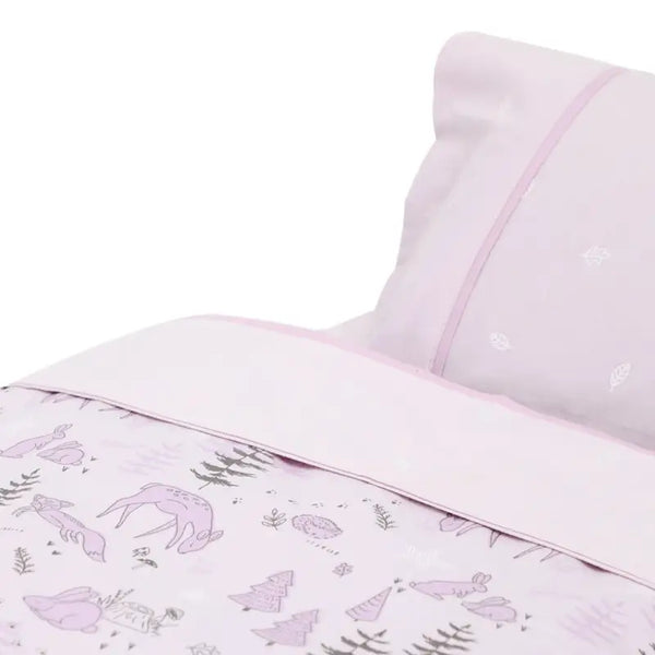 Set de cuna moisés sábanas más cobertor violeta forest infanti