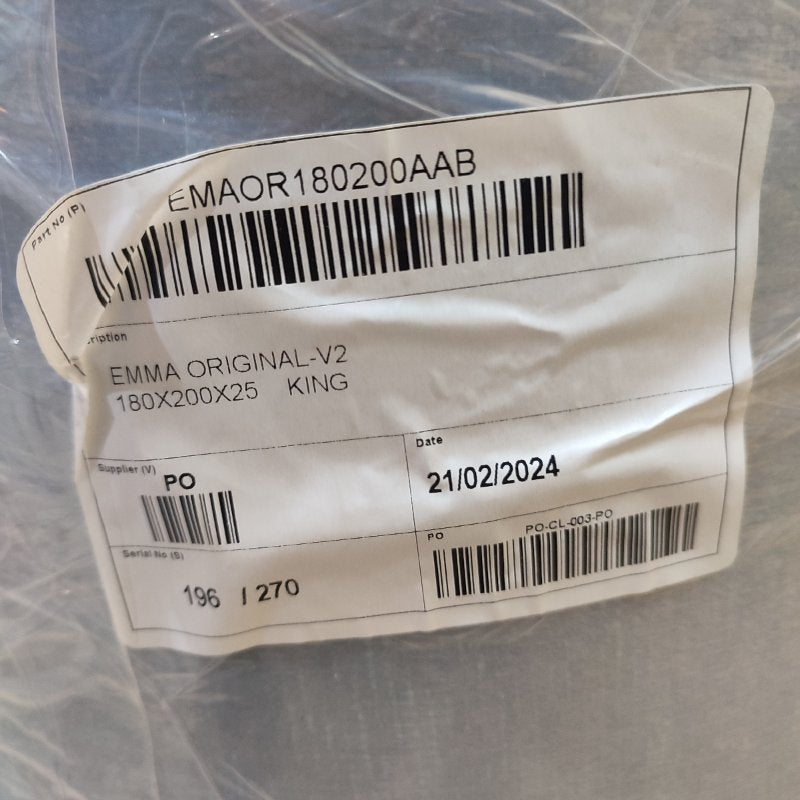 Colchon King Emma Original-V2 Blanco 180x200x25cm