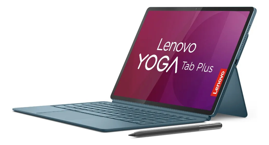 Tablet Lenovo Yoga Tab Plus TB520FU 12.7" 3K 144Hz, Teclado y Lápiz Incluidos, 16GB RAM, 256GB , Wi-Fi, Azul Petróleo