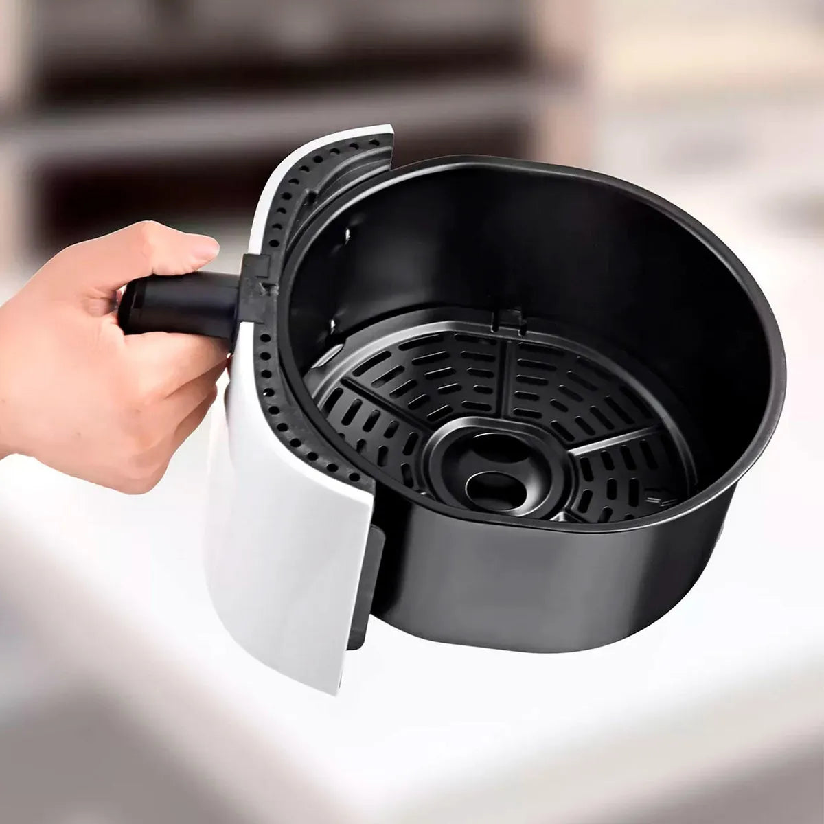 Freidora De Aire 1400w Telefunken Easyfryer-3600 Blanco 3.6l
