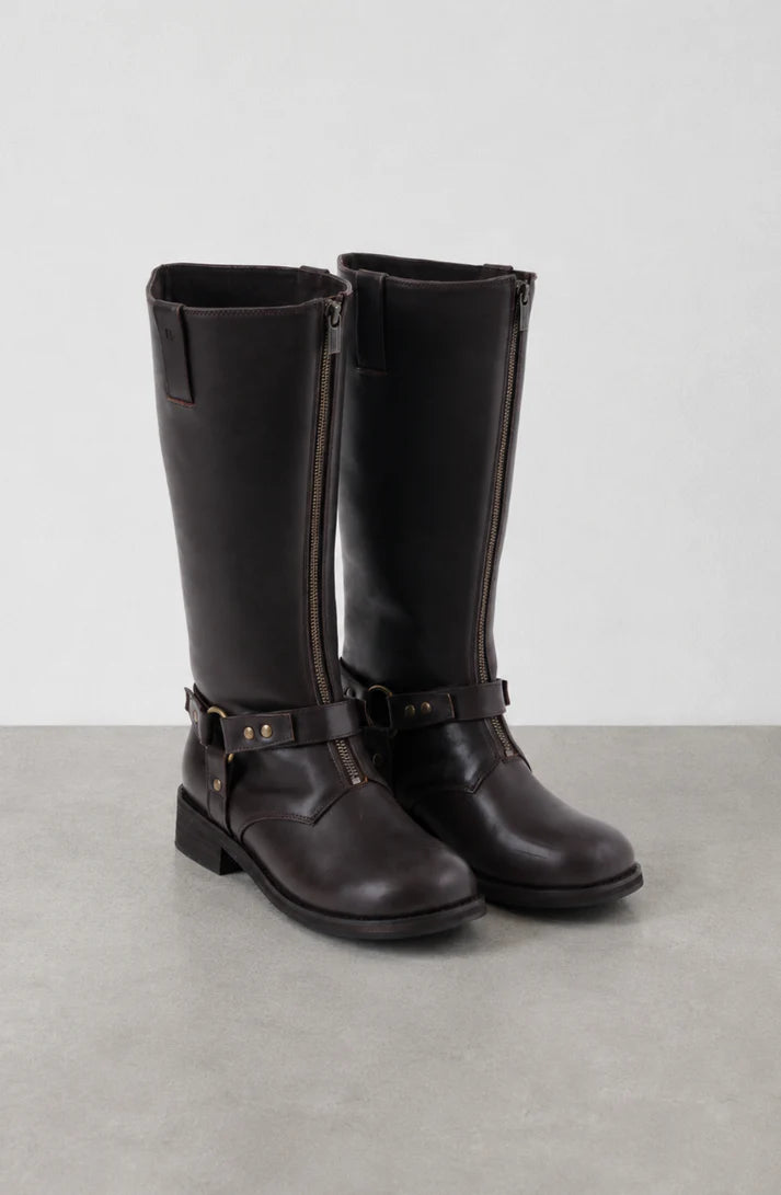 Botas alta Zipper Raindoor W26RAI-ZP07 Brown para Mujer