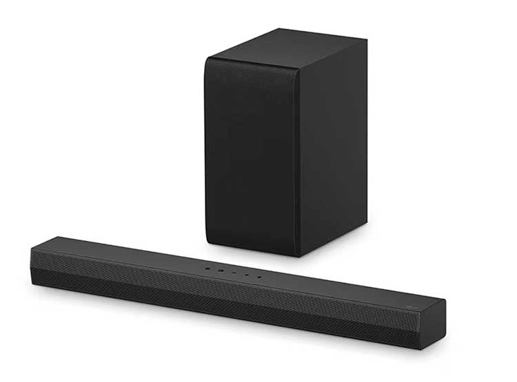 Barra De Sonido 2.1 + Subwoofer Inalámbrico Lg Soundbar S40t Negro 300w