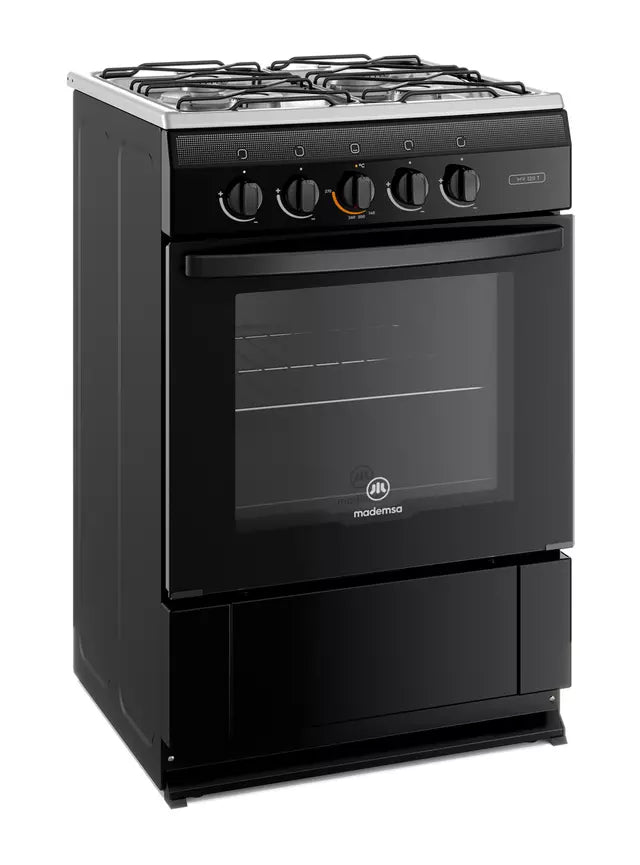 Cocina A Gas Mademsa Mv 120 T 4 Platos Negro