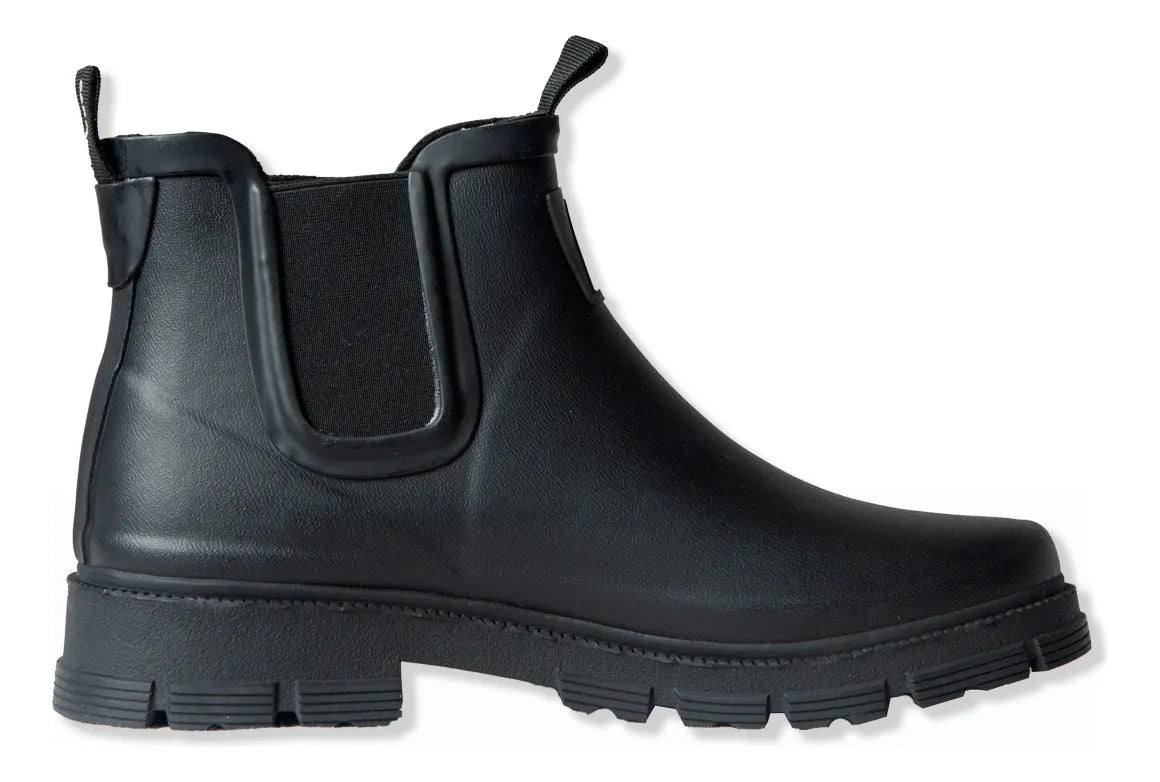 Botas De Agua Mujer Sustentable Caranca Chelsea Evolution Negro 38