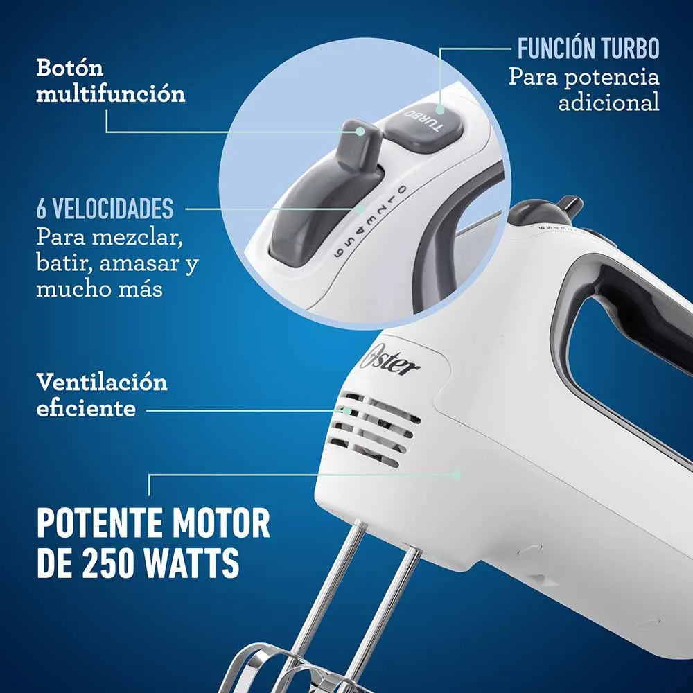 Batidora de Mano Oster Fpsthm3532 Blanco