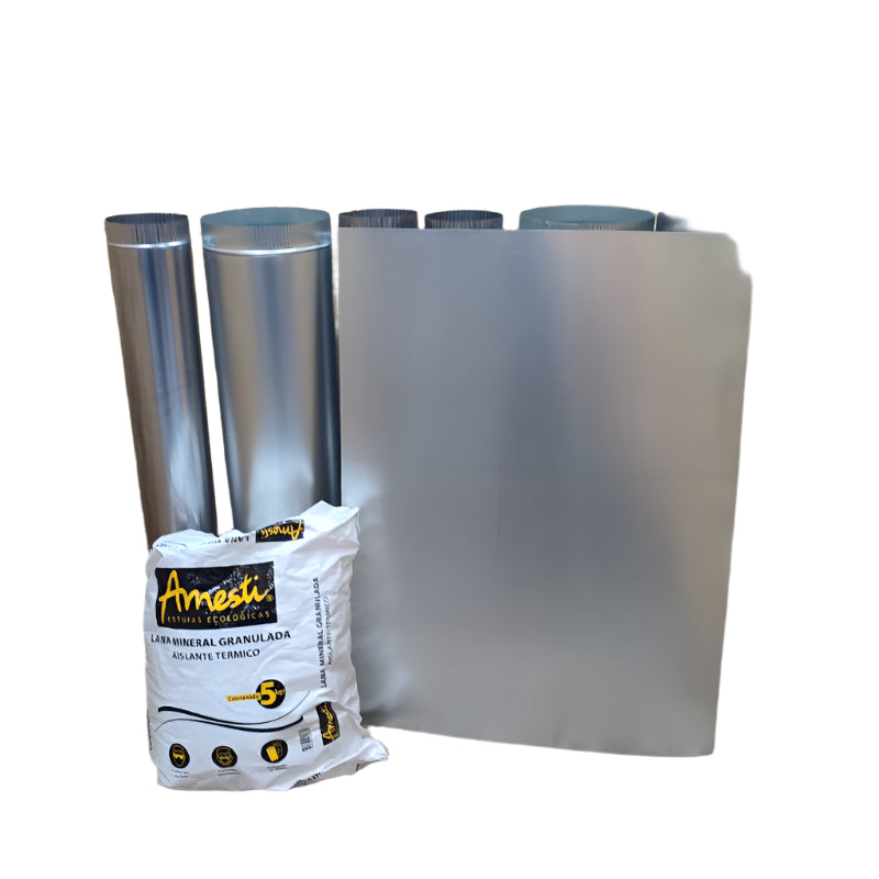 Kit Plus  6 Para Estufa A Leña Amesti Inox