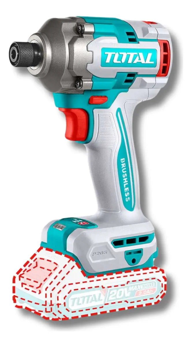 Taladro Atornillador Inalámbrico 20V con Llave de Impacto Total