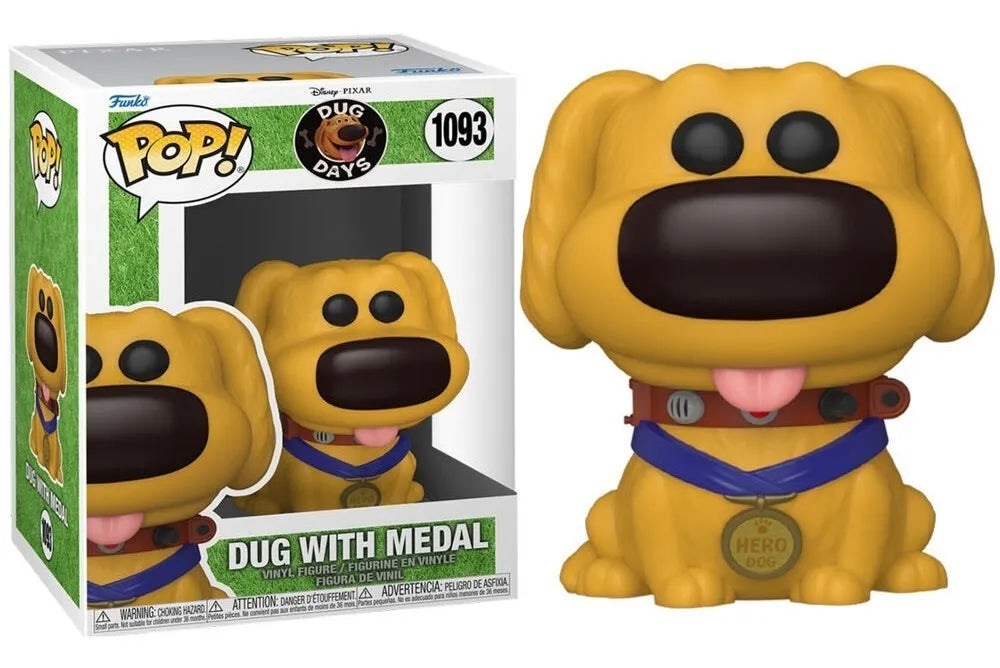 Figura De Coleccion Funko Pop Dug With Medal 1093