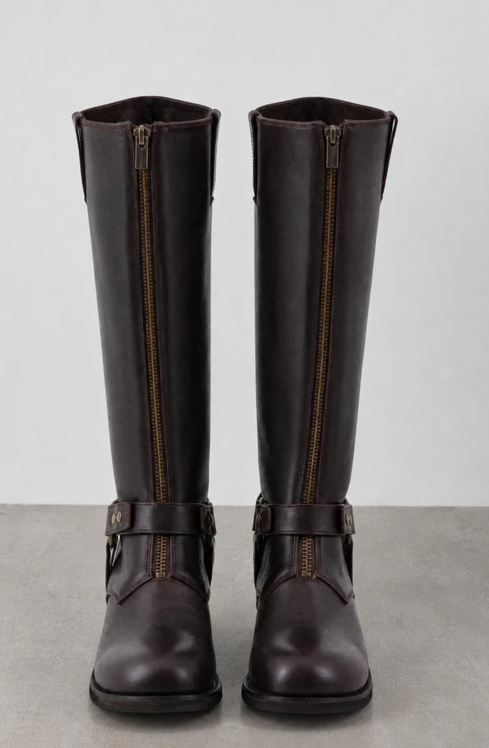 Botas alta Zipper Raindoor W26RAI-ZP07 Brown para Mujer