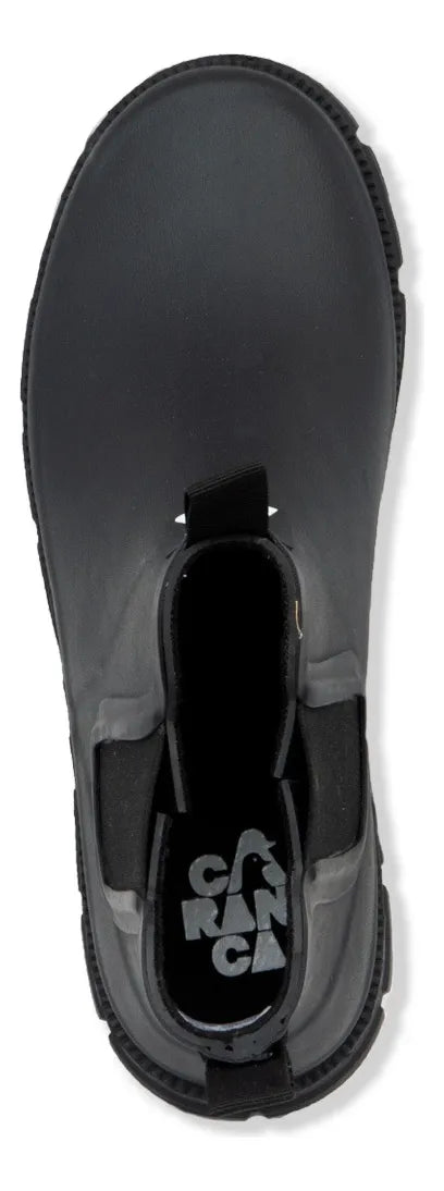 Botas De Agua Mujer Sustentable Caranca Chelsea Evolution Negro 38