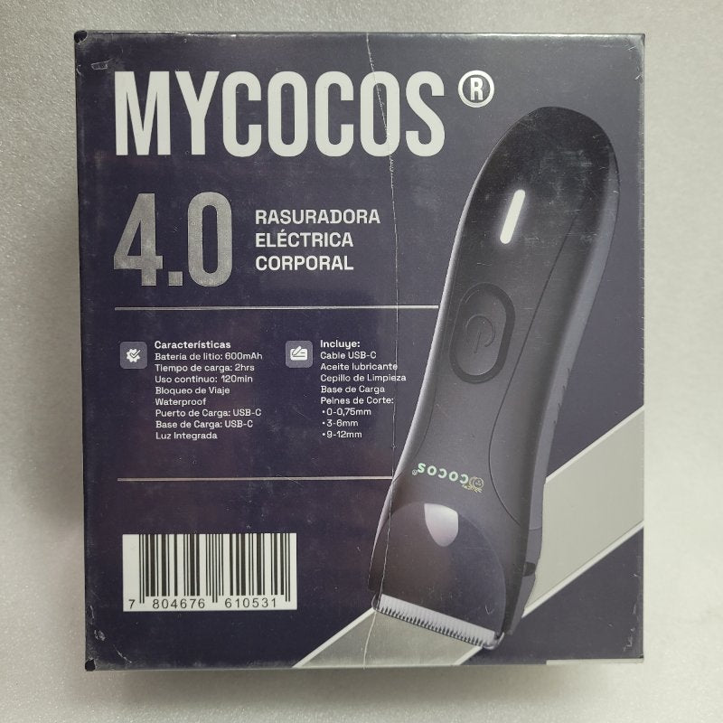 Rasuradora Electrica Corporal Mycocos 4.0 Negro