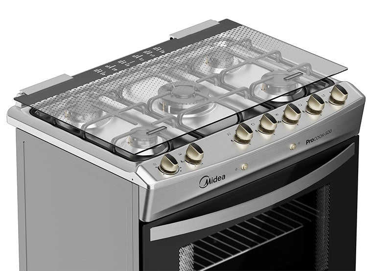 Cocina 5q Cook - 500 Midea Mcg-5qpi30ns Gris
