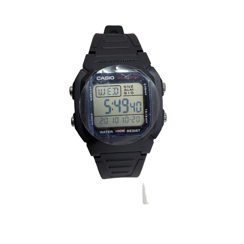 Reloj Hombre Casio Water Resistant Negro 100m Masculino