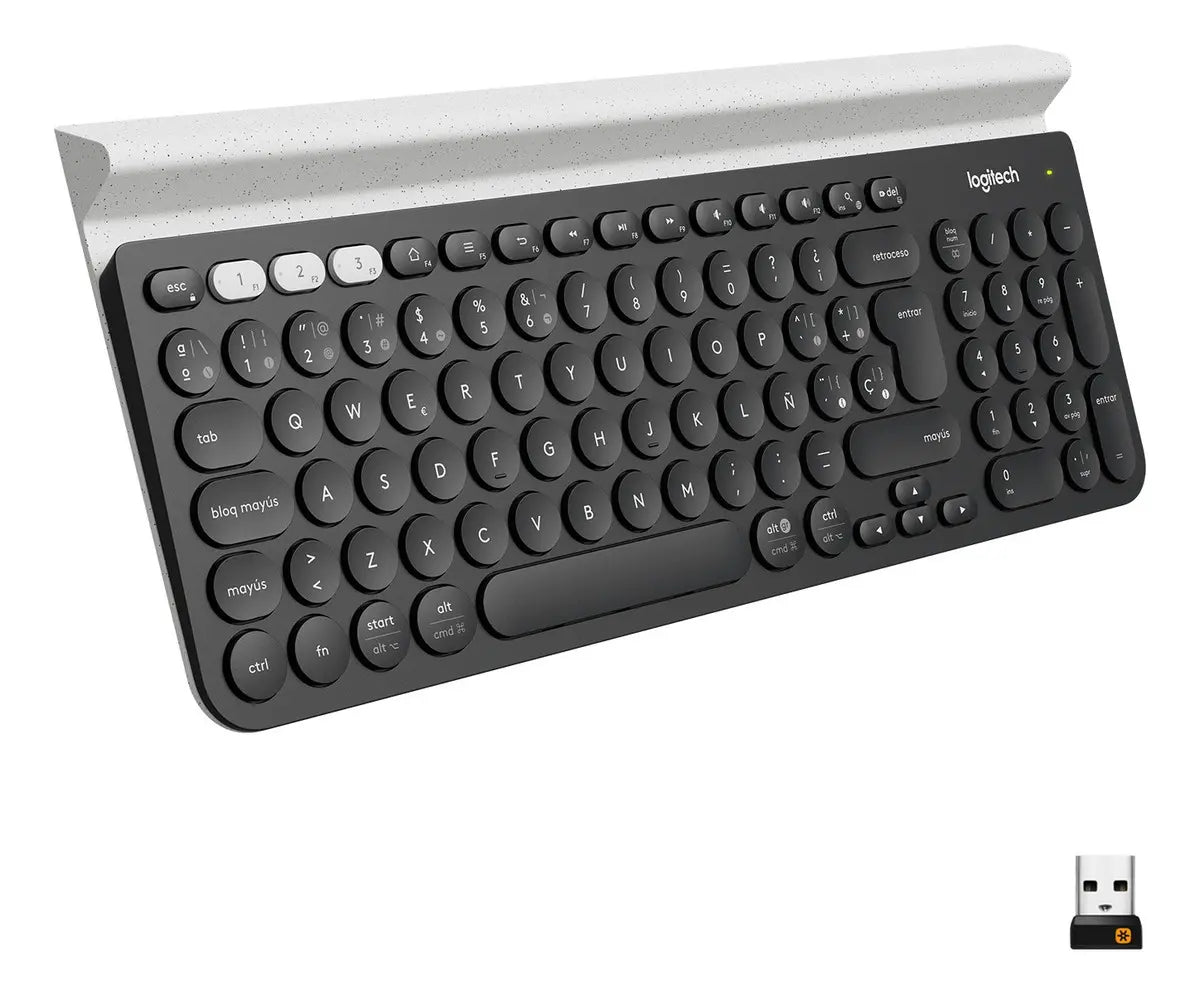 Teclado Bluetooth Multi-Device Logitech K780 Negro/Blanco