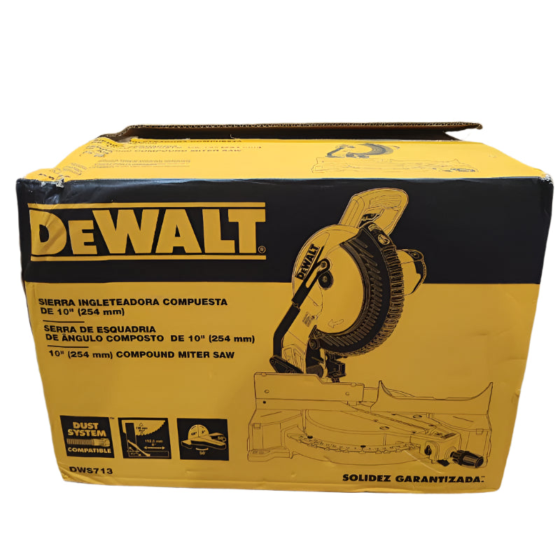 Sierra Ingleteadora Compuesta De 10" Dewalt Dsw713 1600w