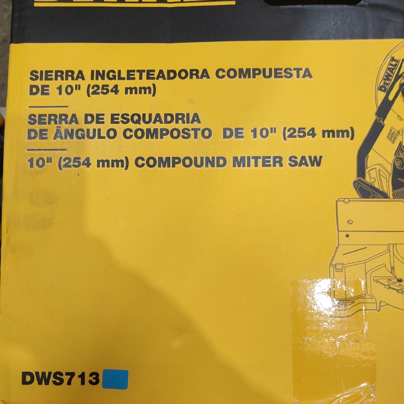 Sierra Ingleteadora Compuesta De 10" Dewalt Dsw713 1600w