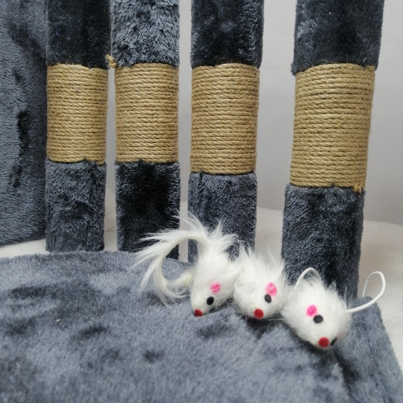 Rascador Para Gatos Generico 5 Niveles Gris