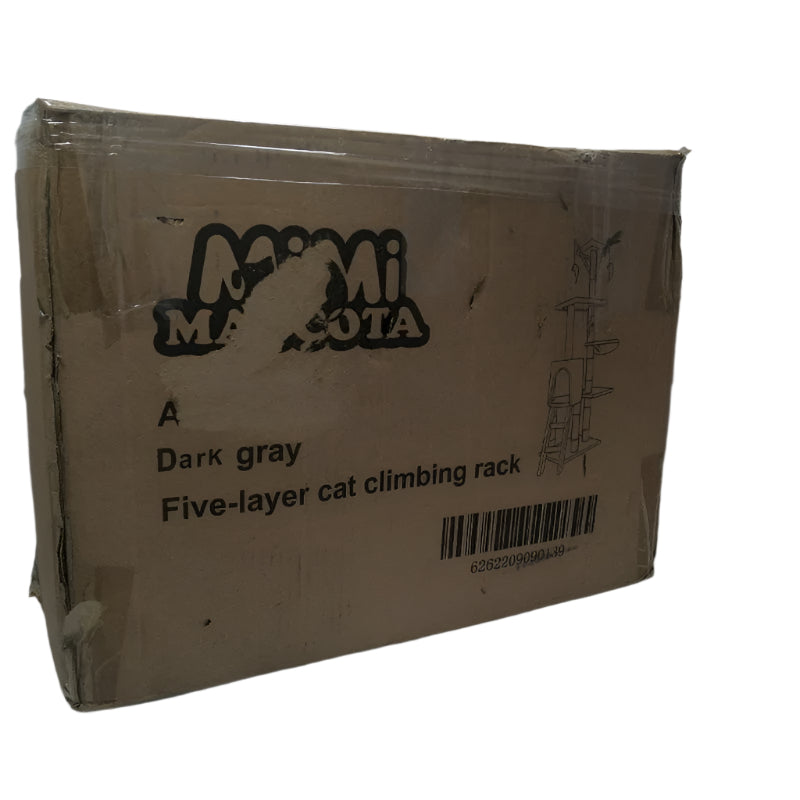 Rascador Para Gatos Generico 5 Niveles Gris