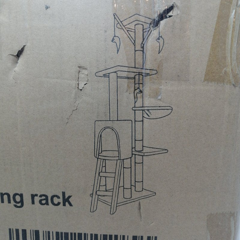 Rascador Para Gatos Generico 5 Niveles Gris