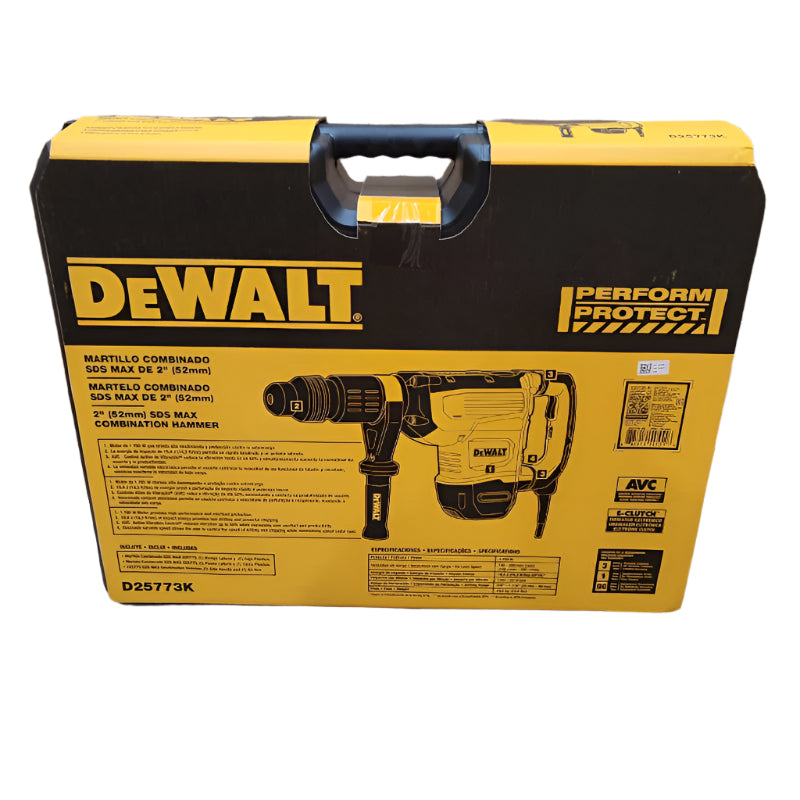 Martillo Combinado Sds Max De 2" (52mm) Dewalt D25773k 1700w