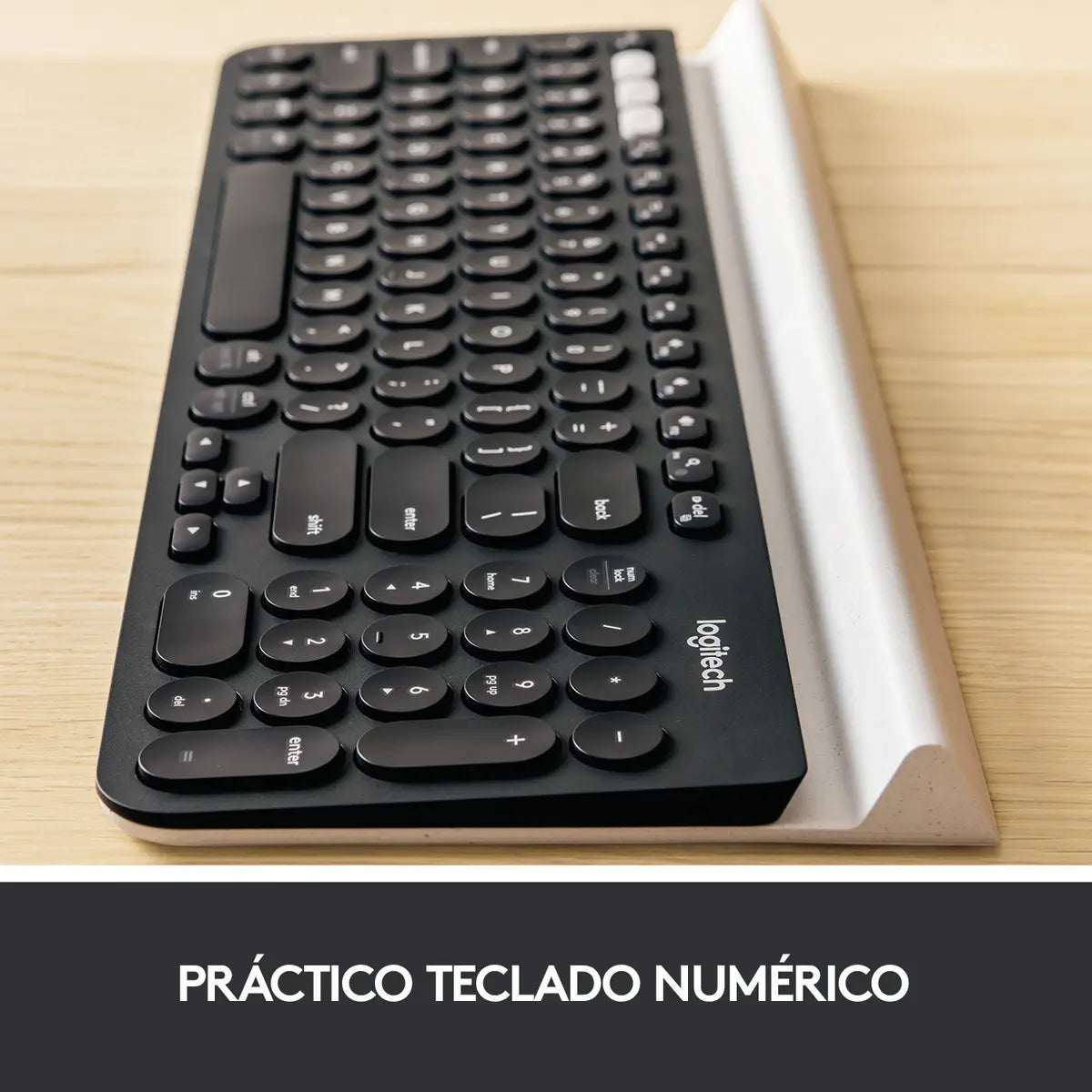 Teclado Bluetooth Multi-Device Logitech K780 Negro/Blanco