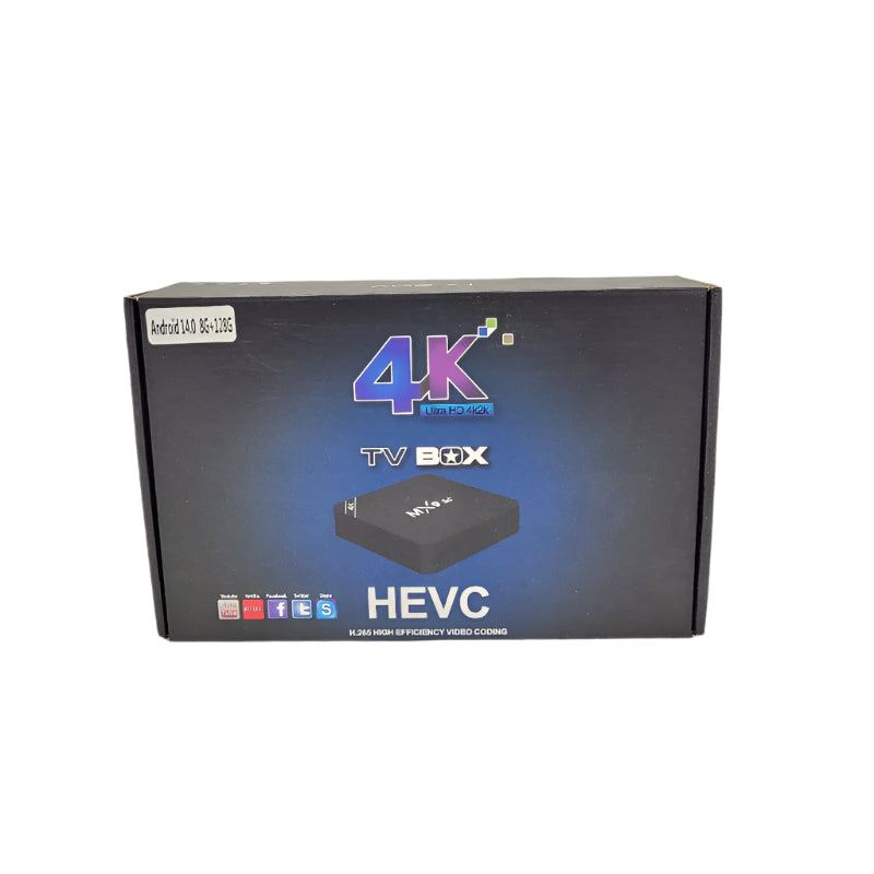 Tv Box Mx9 4k Ultra Hd Negro 8gb +128g