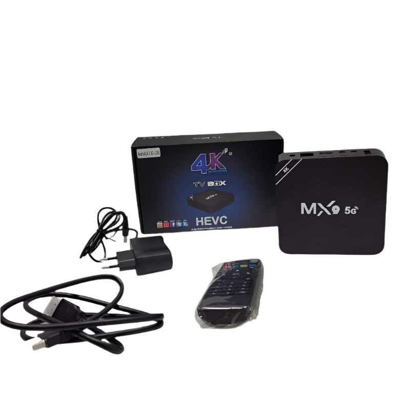 Tv Box Mx9 4k Ultra Hd Negro 8gb +128g
