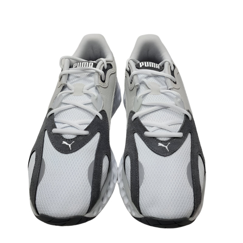 Zapatillas De Hombre Puma Softride Frequence Blancas Con Lineas Gris 44.5
