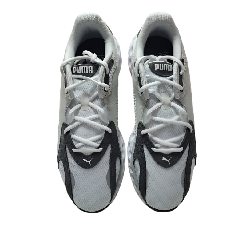 Zapatillas De Hombre Puma Softride Frequence Blancas Con Lineas Gris 44.5