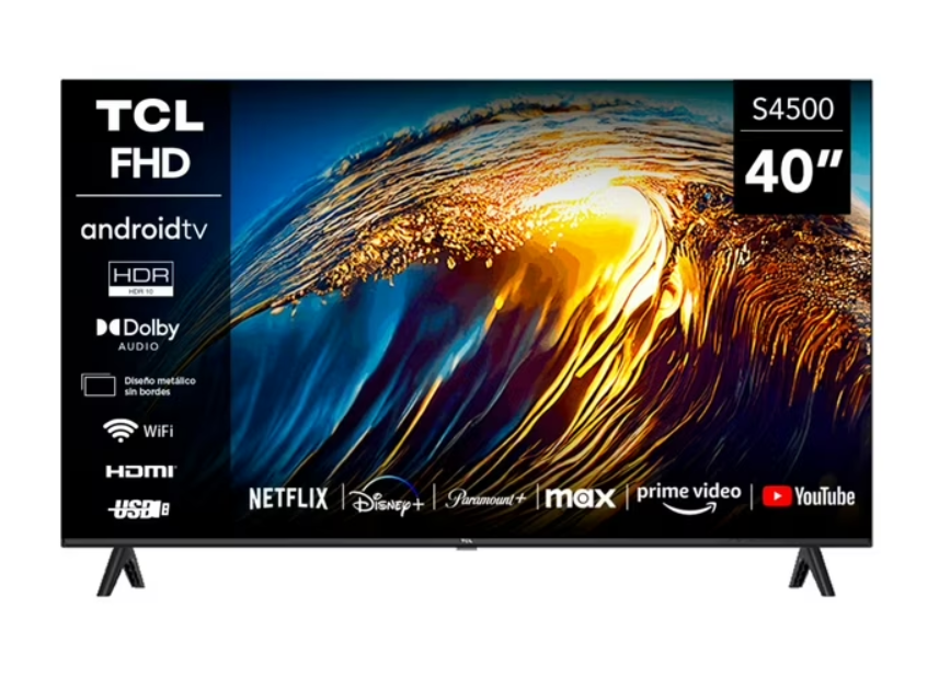 Smart Tv Hd 43 Pulgadas Tcl 43s4500a Negro
