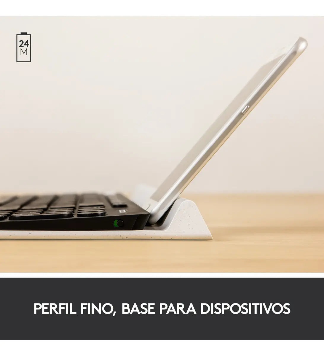 Teclado Bluetooth Multi-Device Logitech K780 Negro/Blanco