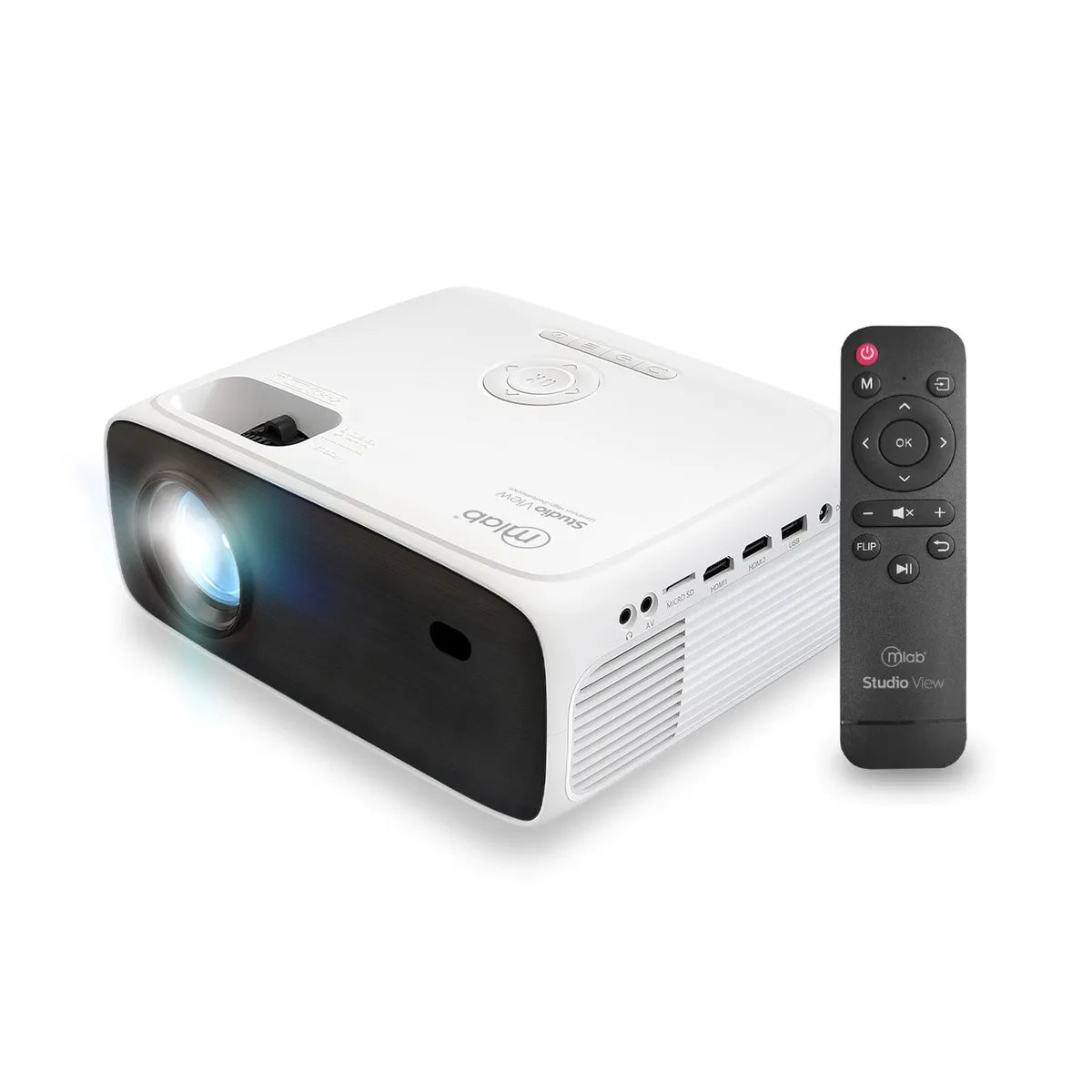 Proyector de Video Portátil MLAB 9397 1080p, Blanco