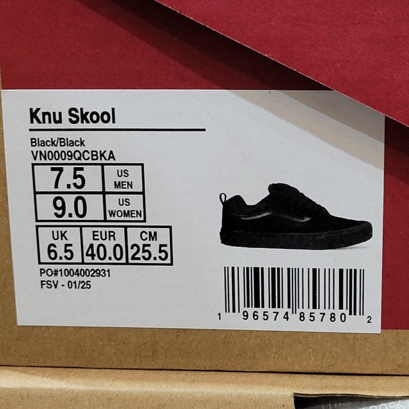 Zapatilla Vans Knu Skool Negro 40 Femenino