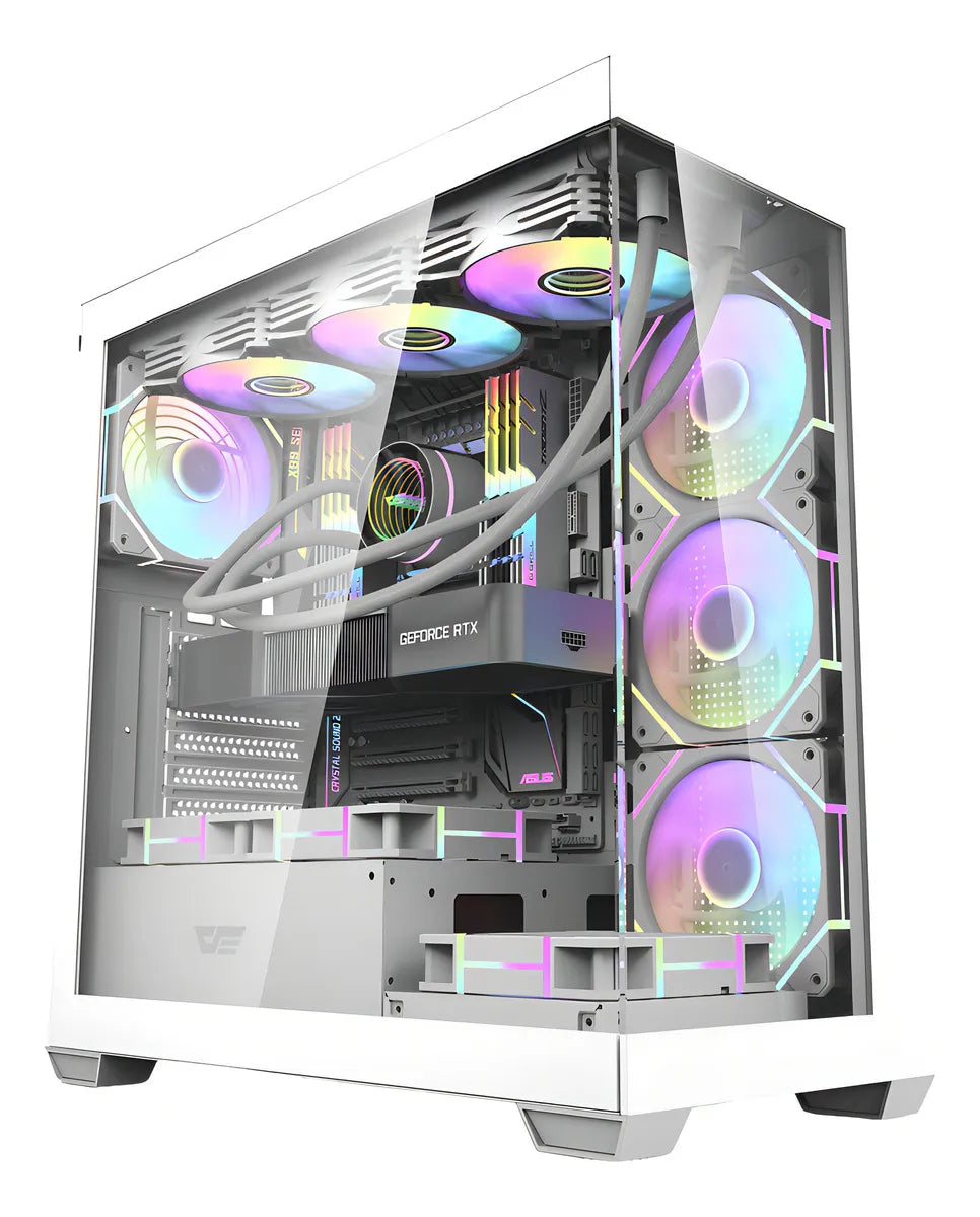 Gabinete Gamer Darkflash DS900 Negro/Blanco