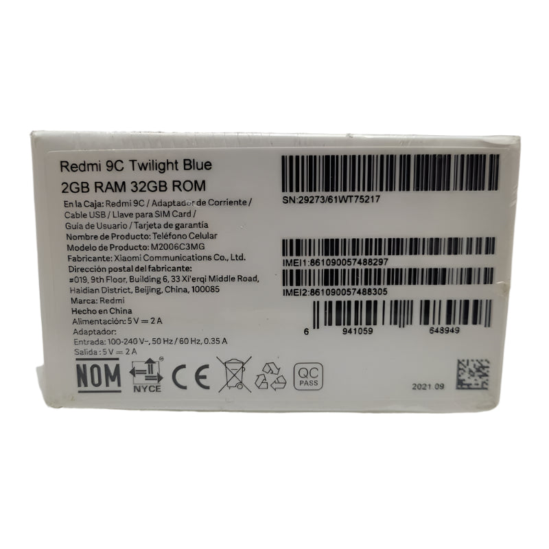 Celular Redmi 9c Xiaomi 32gb 2gb Ram Azul