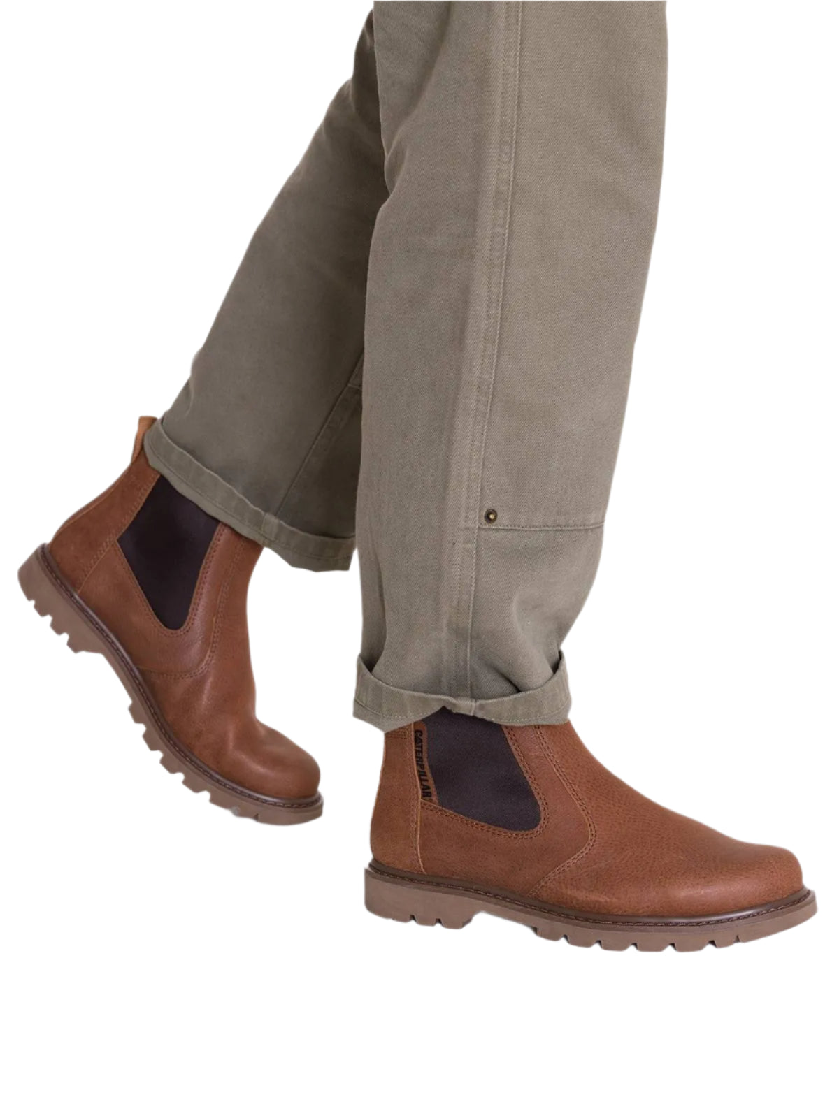 BOTIN CAT COLORADO 2.0 CHELSEA MARRON CLAIR 42 EUR MASCULINO