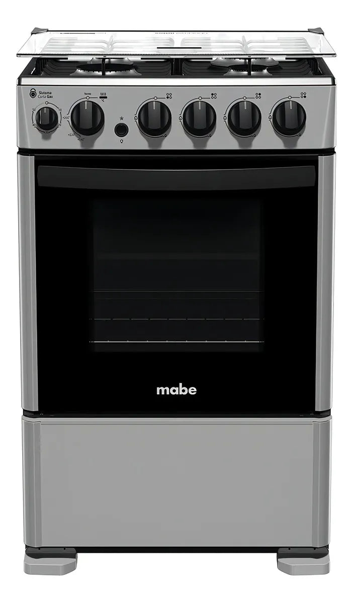 Cocina 4 Quemadores Mabe Cmc5530ag1 Silver