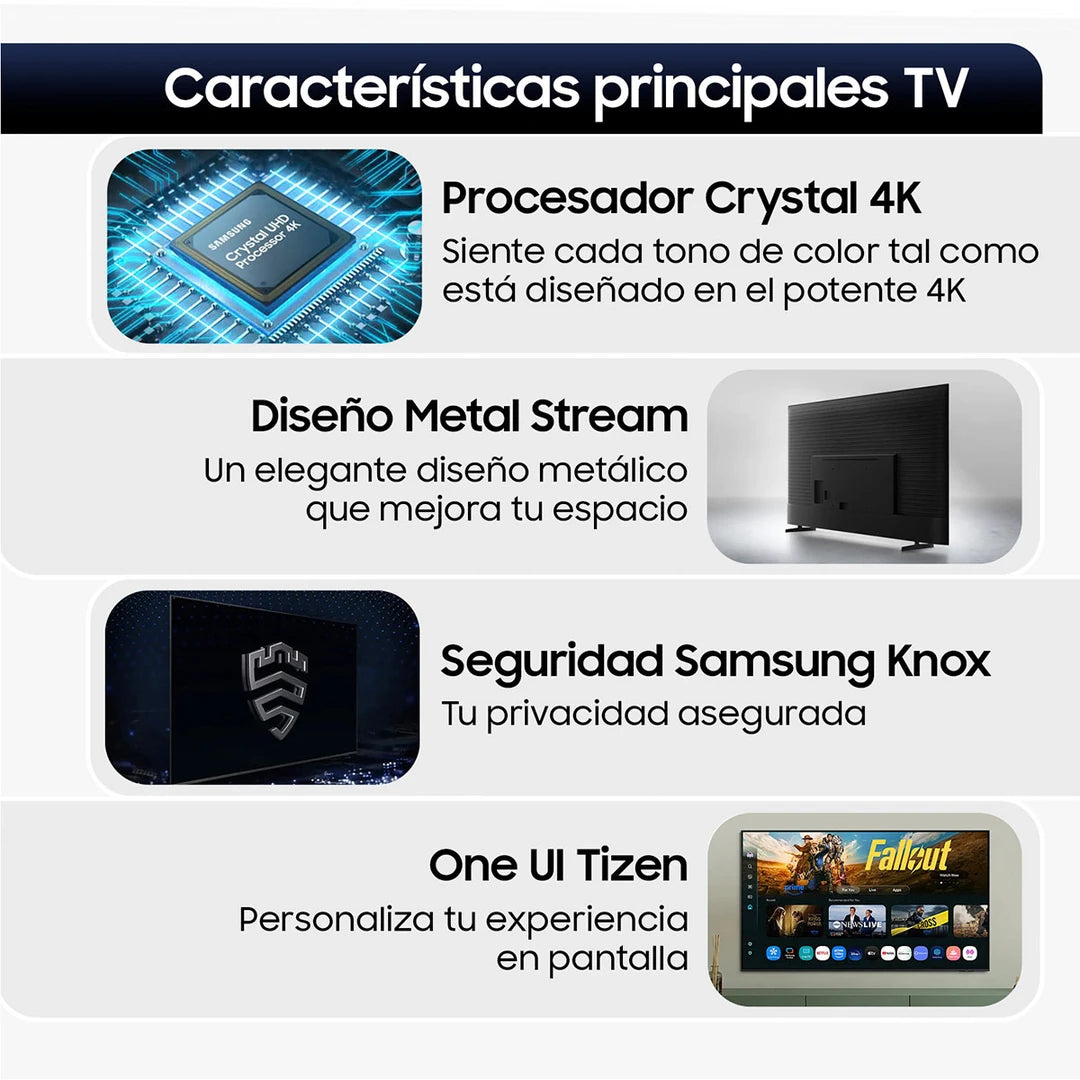 Smart TV Crystal HD Samsung UN43U8000FG 43 pulgadas