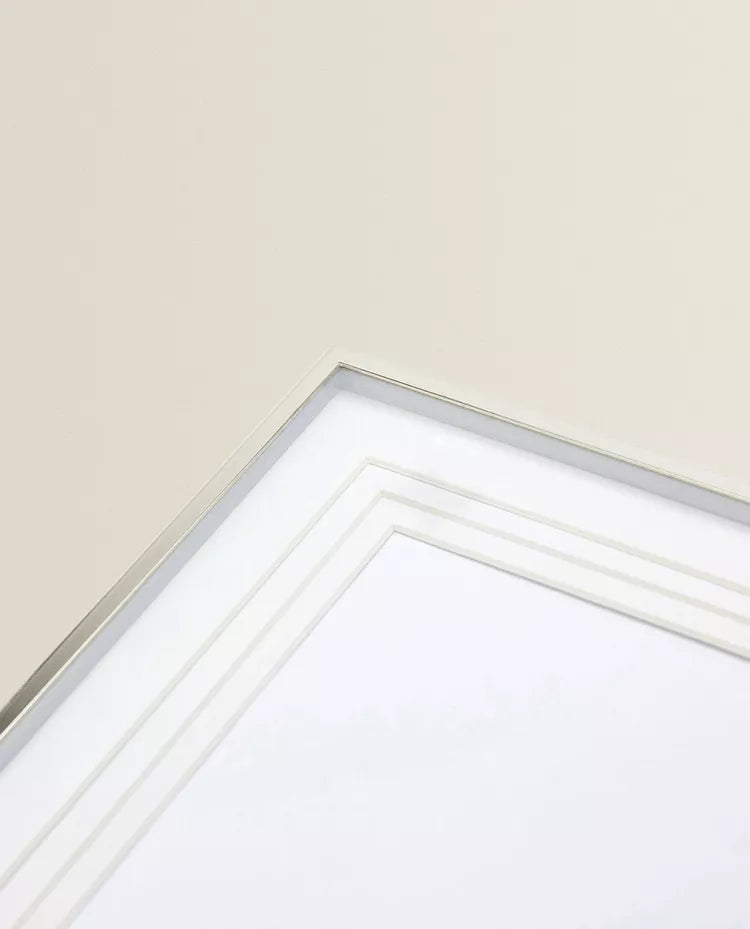 Pack 3 Marco Foto Con Paspartu Escalonado Zara Home Metalico 20*25 Cm Plata