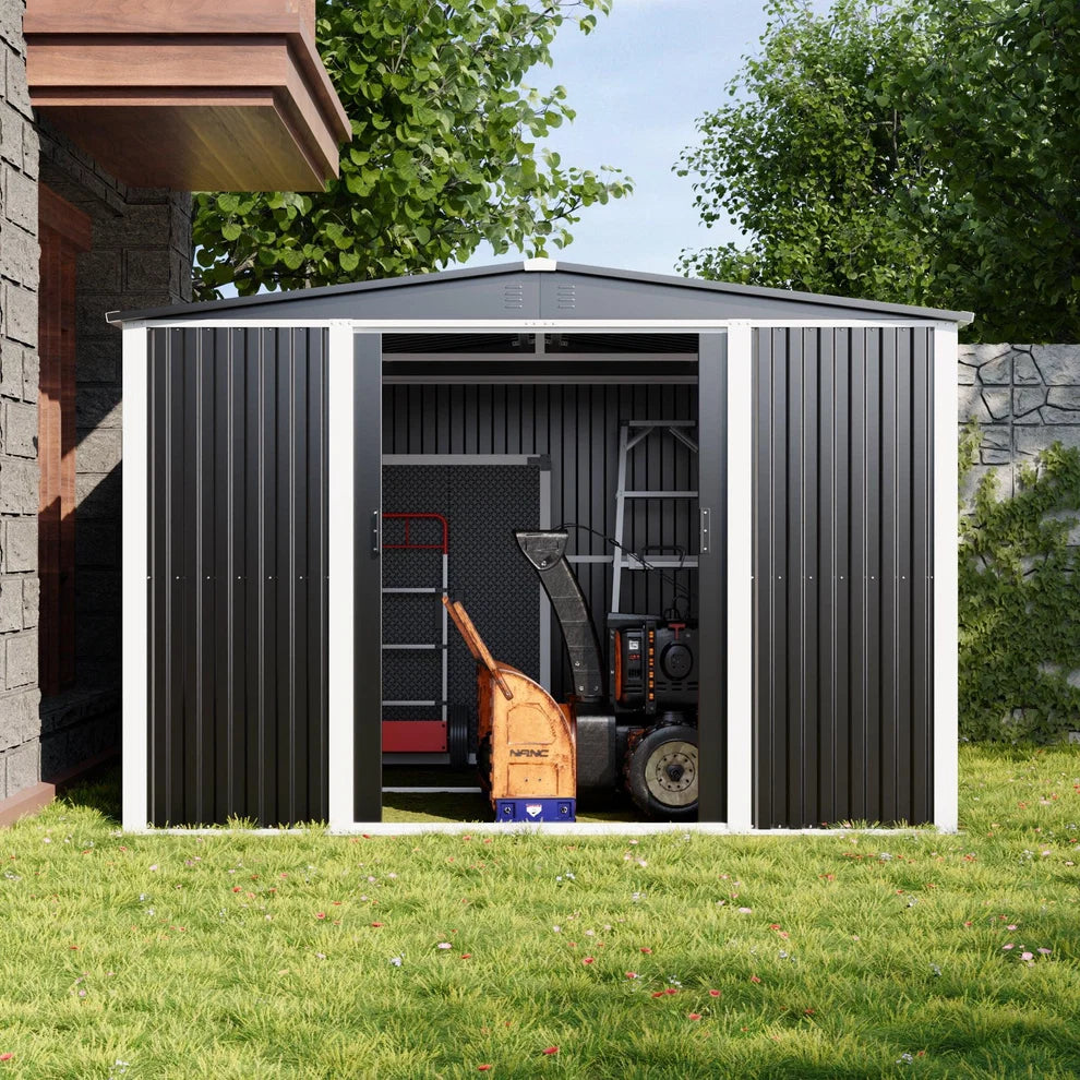 Bodega Exterior Doble Techo Metanek DS-06 Black 300x300 cm