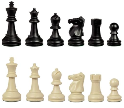 Juego De Piezas De Ajedrez Plástico Staunton Bobby Fischer