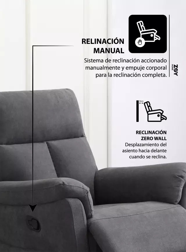 Bergere Beijing Tela Grafito Zoy Home RR5643AF51D, Grafito