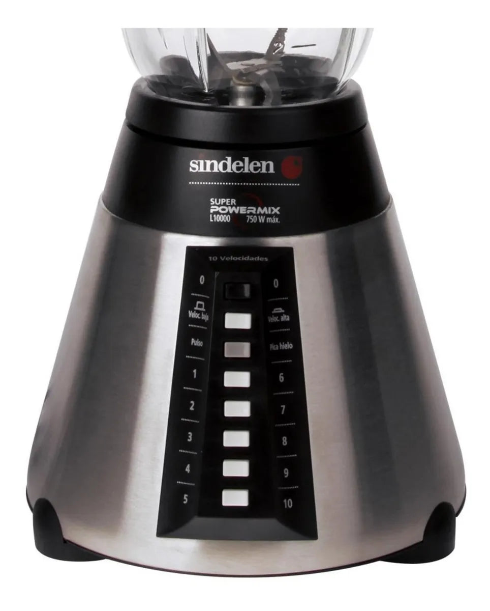 Licuadora Sindelen Li-I0000 Super Pawer Mix Inox
