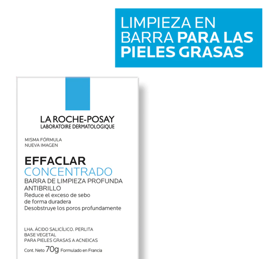 Jabon En Barra La Roche-Posay Effaclar Concentrado 70 G