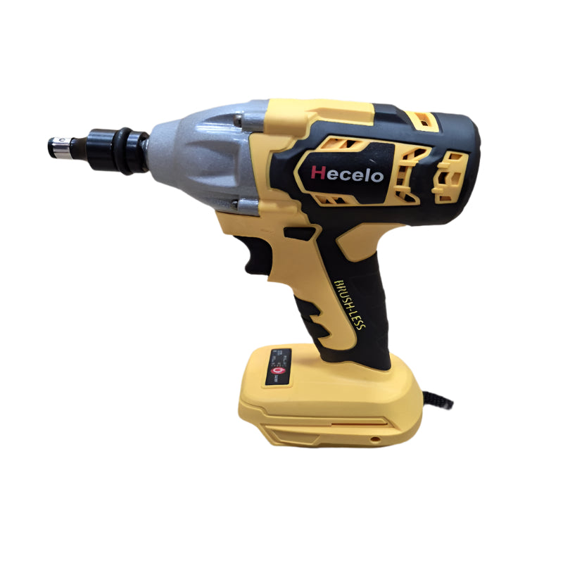 Llave De Impacto Inalambricas Hecelo 1/2 Con Bateria Amarillo
