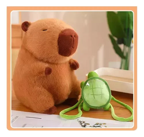 PELUCHE GENERICO CAPIBARA REALISTA CAFE 45CM
